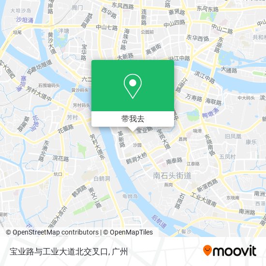 宝业路与工业大道北交叉口地图