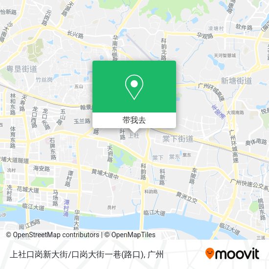 上社口岗新大街/口岗大街一巷(路口)地图