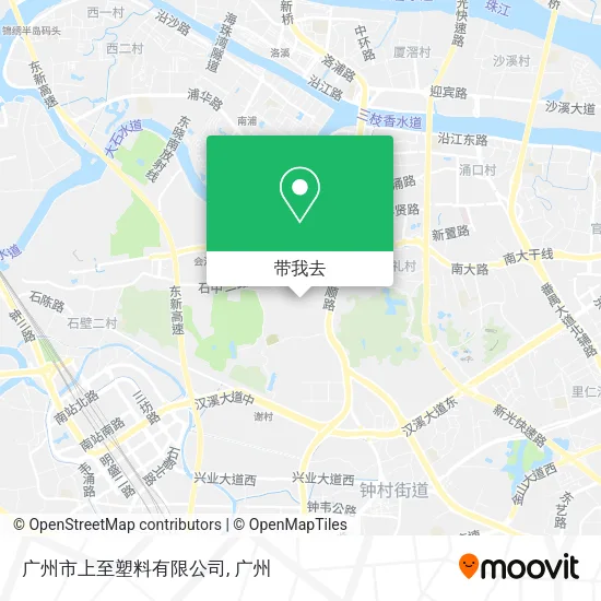 广州市上至塑料有限公司地图