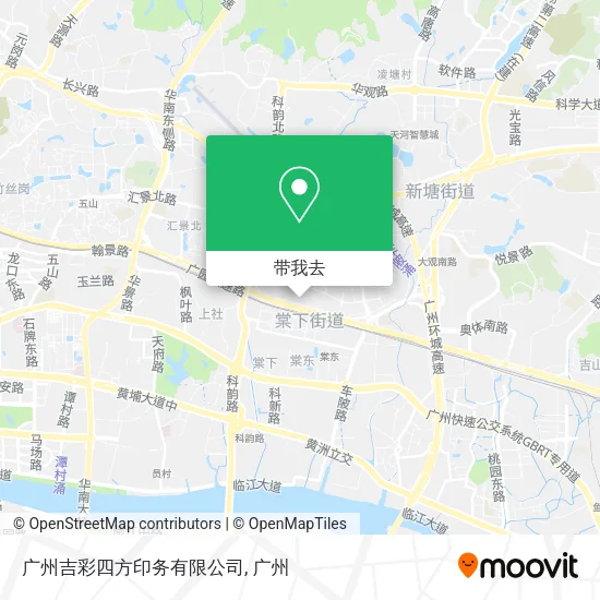 广州吉彩四方印务有限公司地图