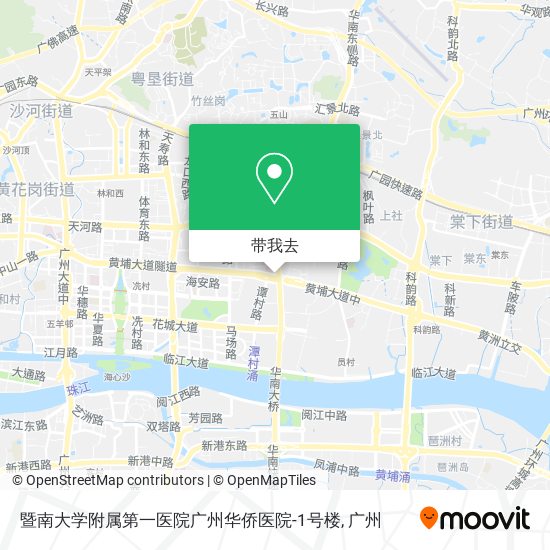 暨南大学附属第一医院广州华侨医院-1号楼地图