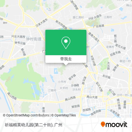 祈福精英幼儿园(第二十街)地图