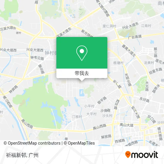 祈福新邨地图