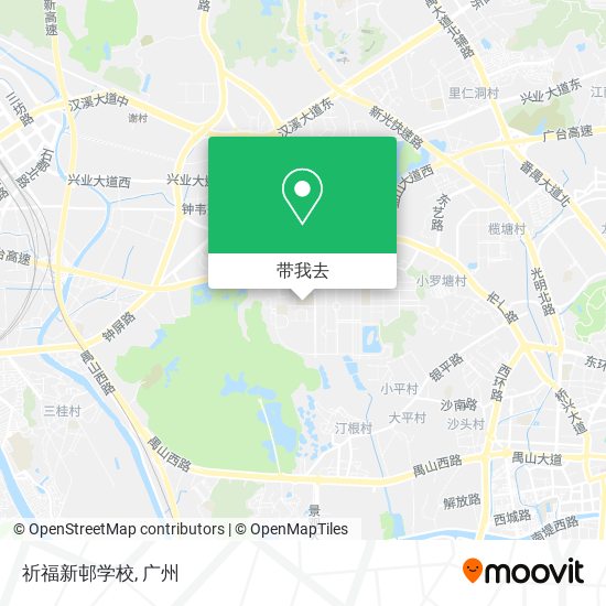 祈福新邨学校地图
