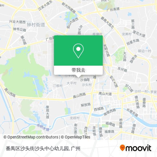 番禺区沙头街沙头中心幼儿园地图