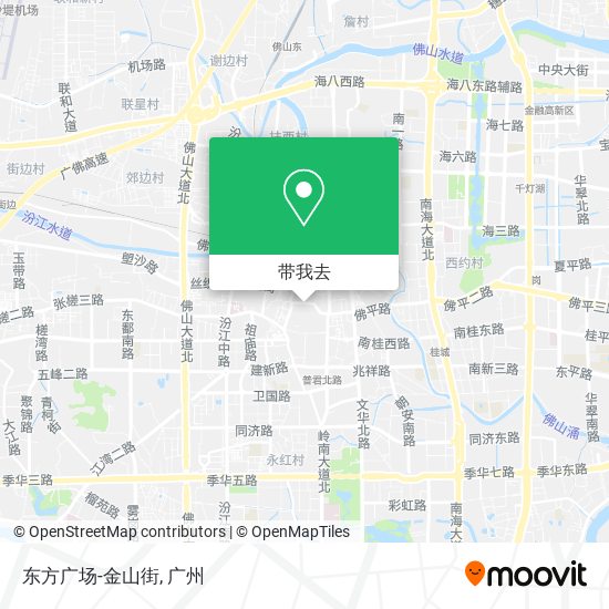 东方广场-金山街地图