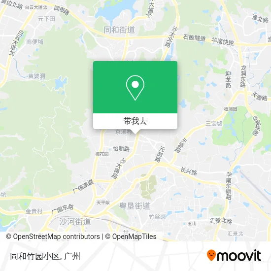 同和竹园小区地图