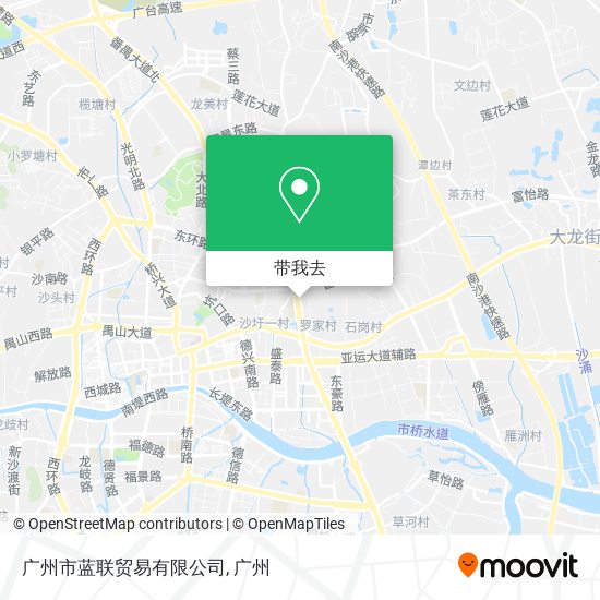 广州市蓝联贸易有限公司地图