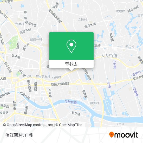 傍江西村地图