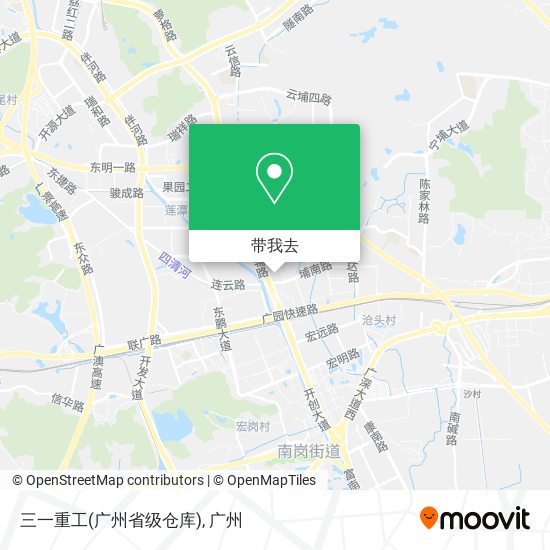 三一重工(广州省级仓库)地图