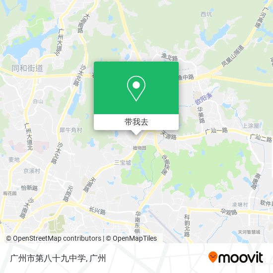 广州市第八十九中学地图