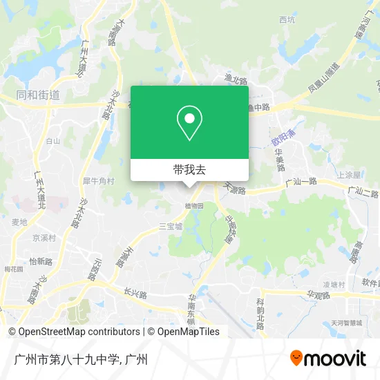 广州市第八十九中学地图