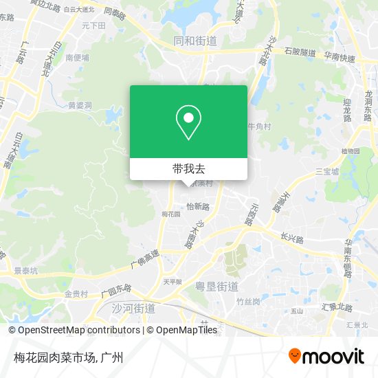梅花园肉菜市场地图