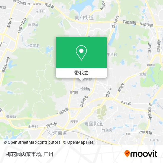 梅花园肉菜市场地图