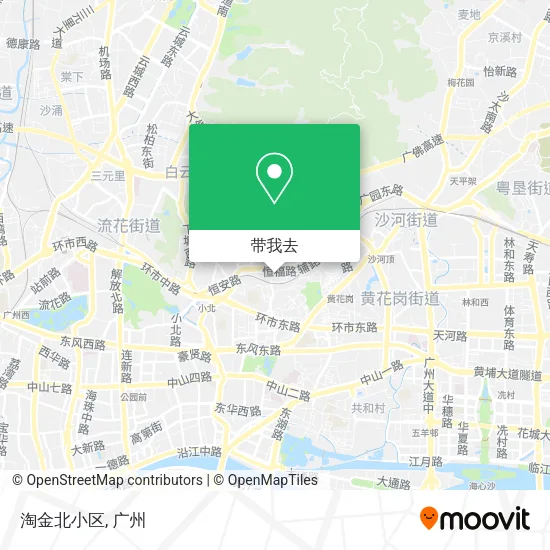 淘金北小区地图