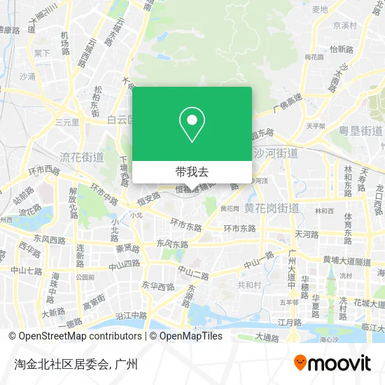 淘金北社区居委会地图