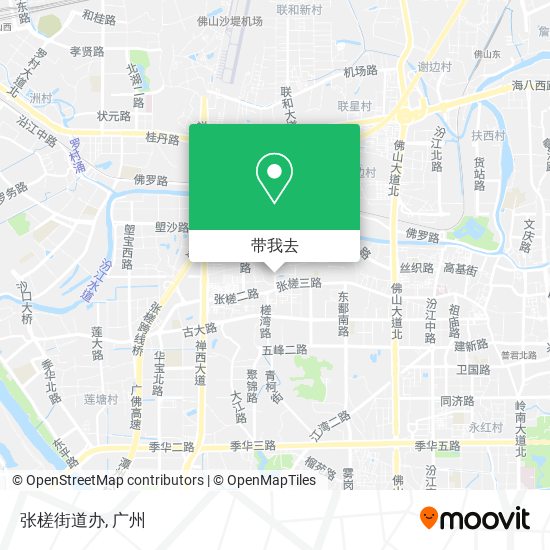 张槎街道办地图