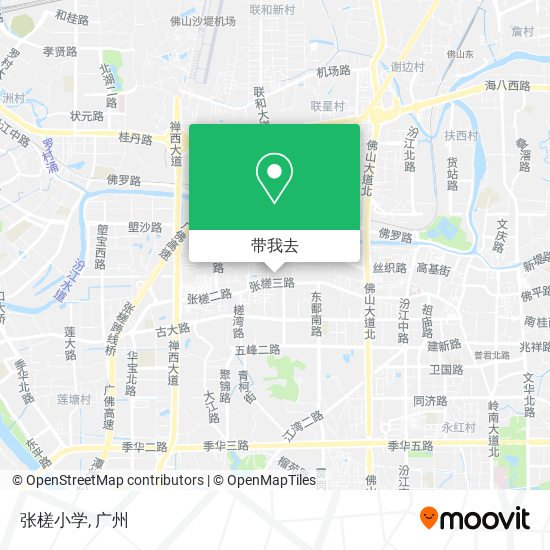张槎小学地图