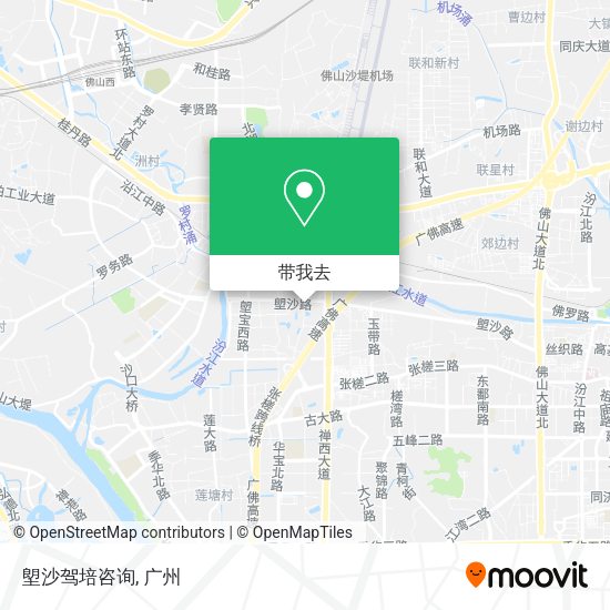 塱沙驾培咨询地图
