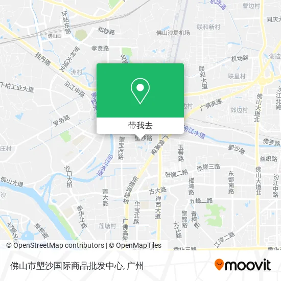 佛山市塱沙国际商品批发中心地图
