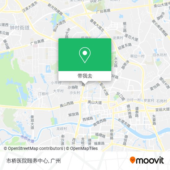 市桥医院颐养中心地图