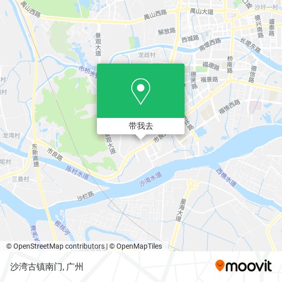 沙湾古镇南门地图