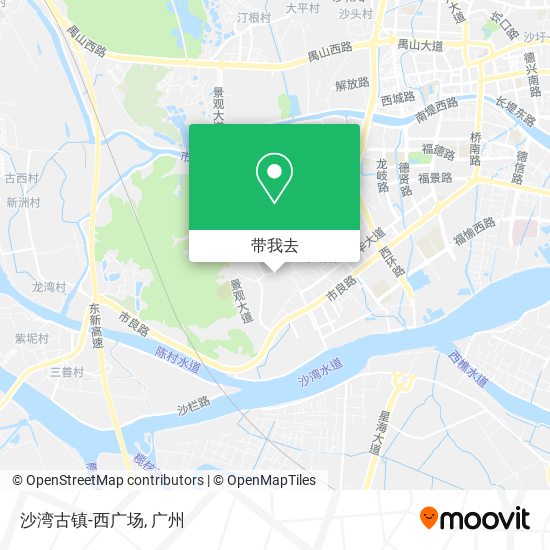 沙湾古镇-西广场地图