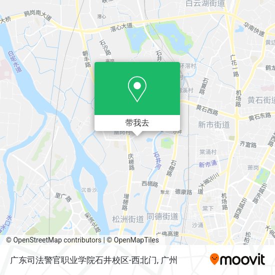 广东司法警官职业学院石井校区-西北门地图