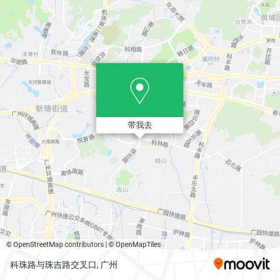 科珠路与珠吉路交叉口地图