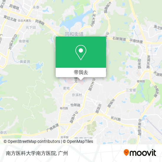 南方医科大学南方医院地图