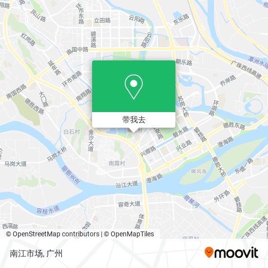 南江市场地图
