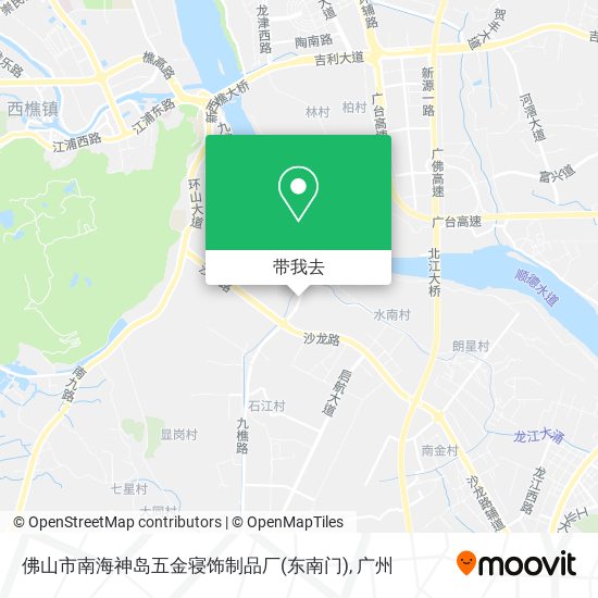 佛山市南海神岛五金寝饰制品厂(东南门)地图
