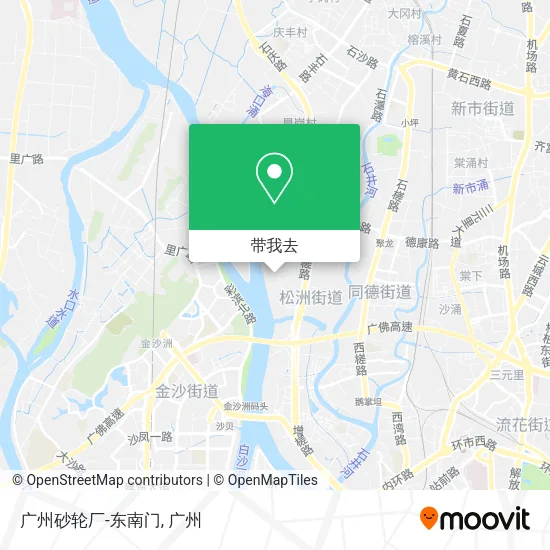 广州砂轮厂-东南门地图