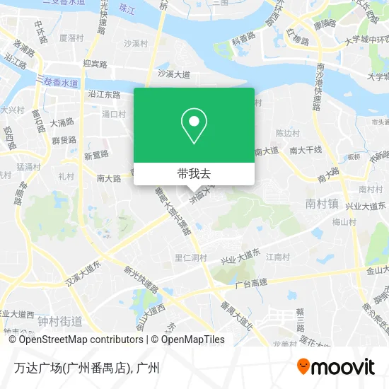 万达广场(广州番禺店)地图
