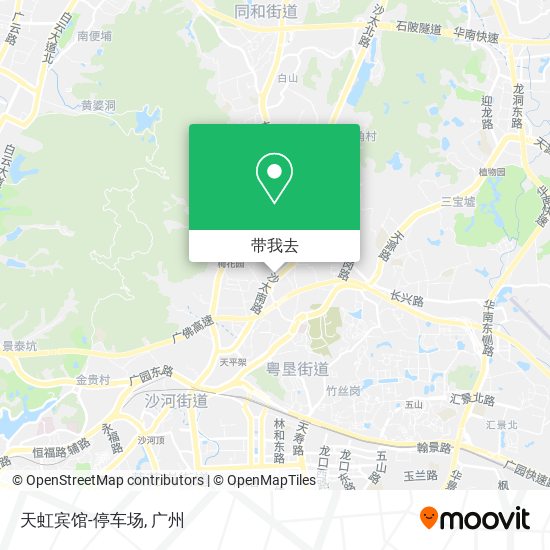 天虹宾馆-停车场地图
