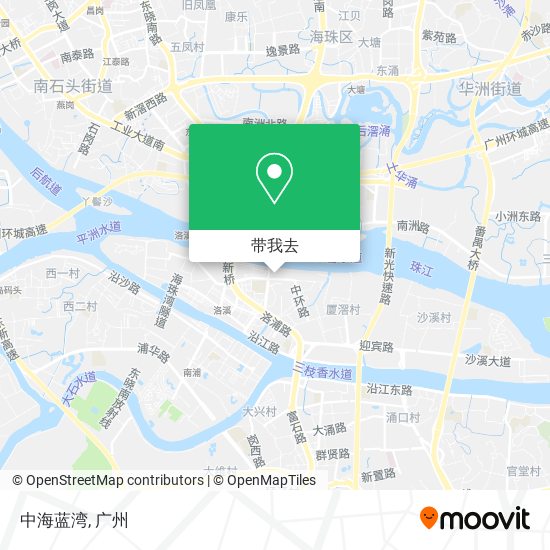 中海蓝湾地图