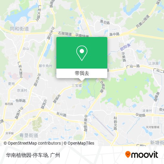 华南植物园-停车场地图