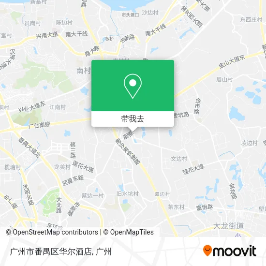 广州市番禺区华尔酒店地图