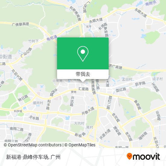 新福港·鼎峰停车场地图