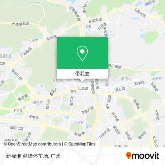 新福港·鼎峰停车场地图