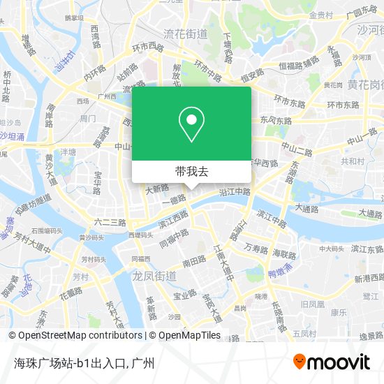 海珠广场站-b1出入口地图