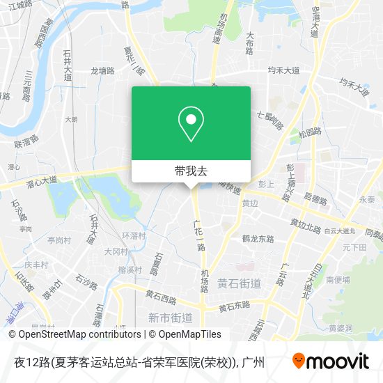 夜12路(夏茅客运站总站-省荣军医院(荣校))地图