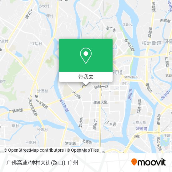 广佛高速/钟村大街(路口)地图