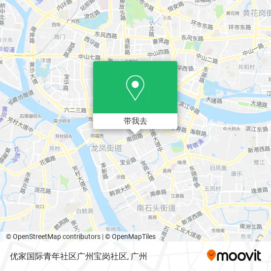 优家国际青年社区广州宝岗社区地图