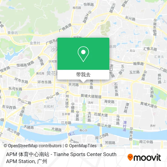 APM 体育中心南站 - Tianhe Sports Center South APM Station地图
