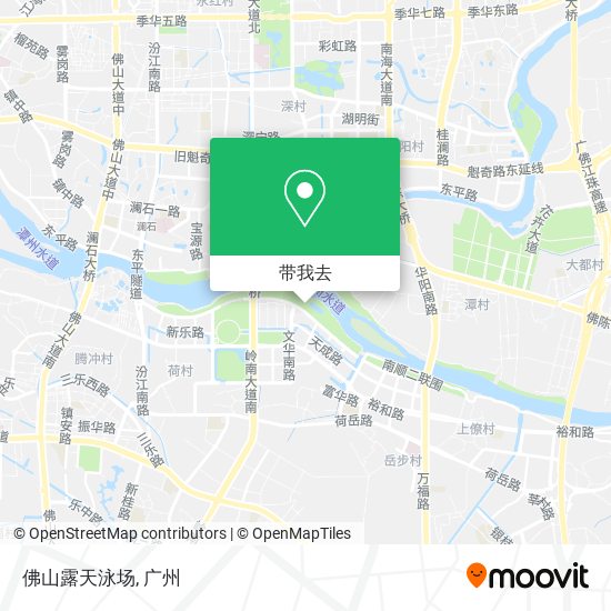 佛山露天泳场地图