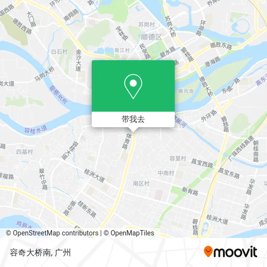 容奇大桥南地图