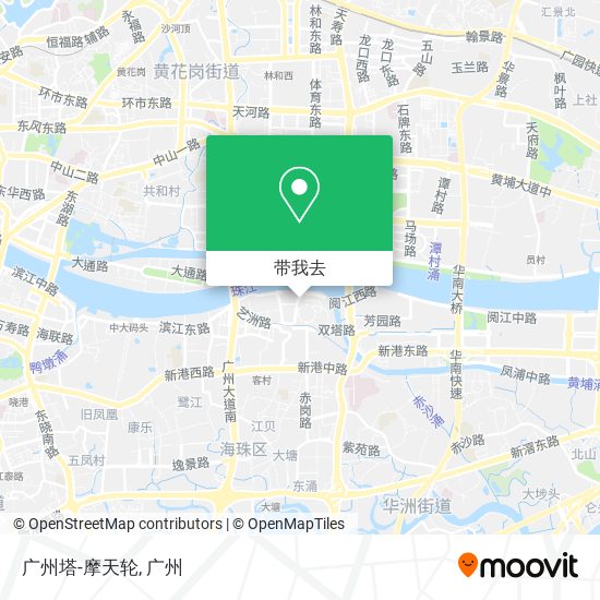 广州塔-摩天轮地图