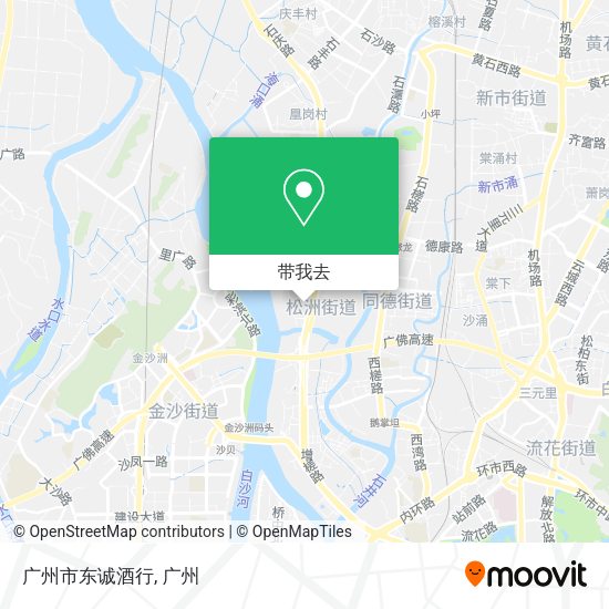 广州市东诚酒行地图