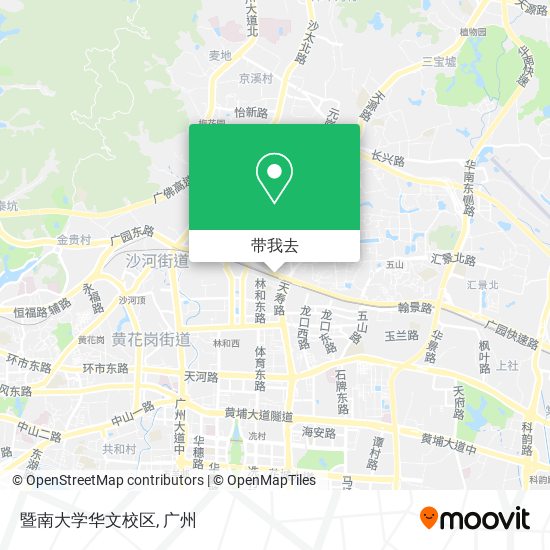 暨南大学华文校区地图